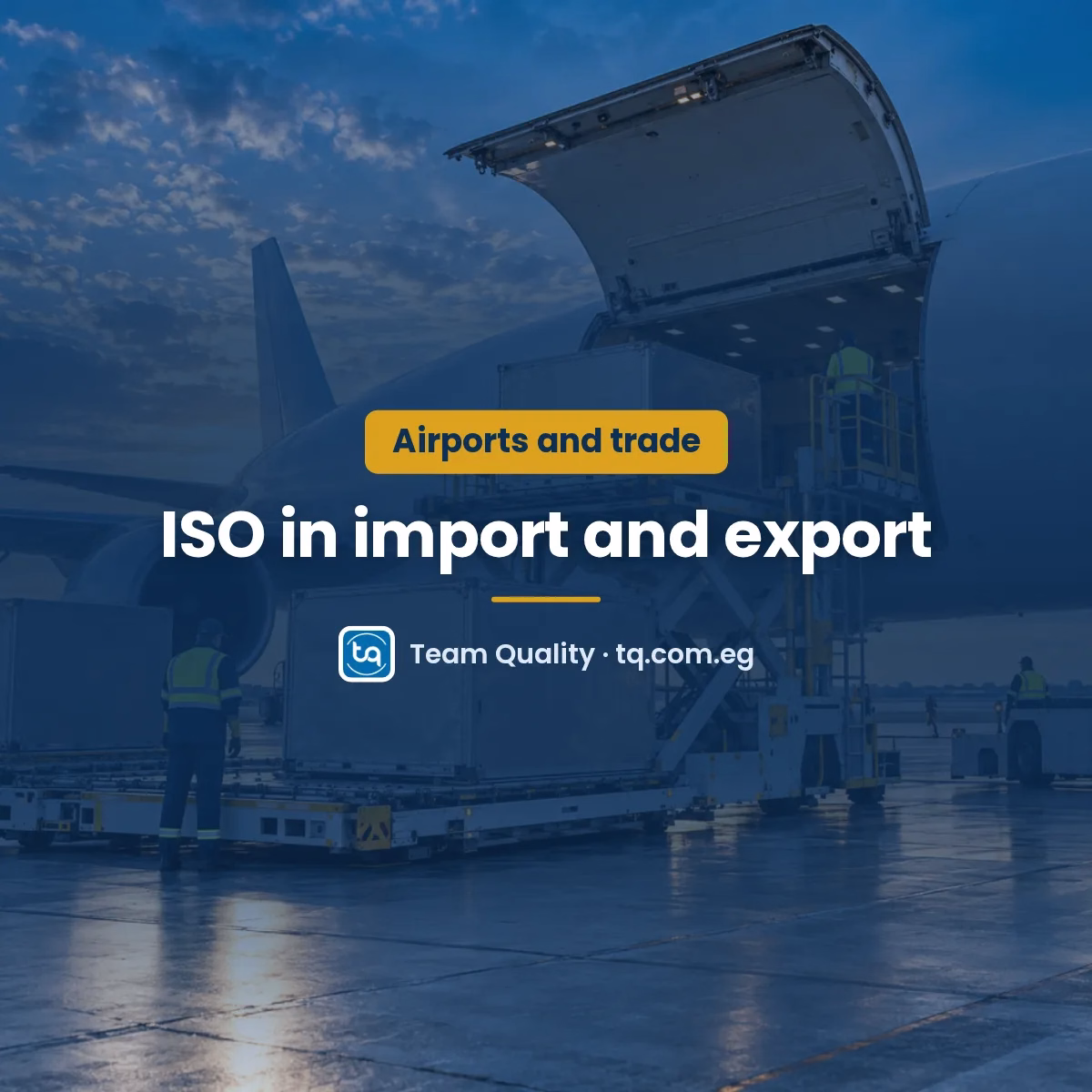 Quality in airports, import and export