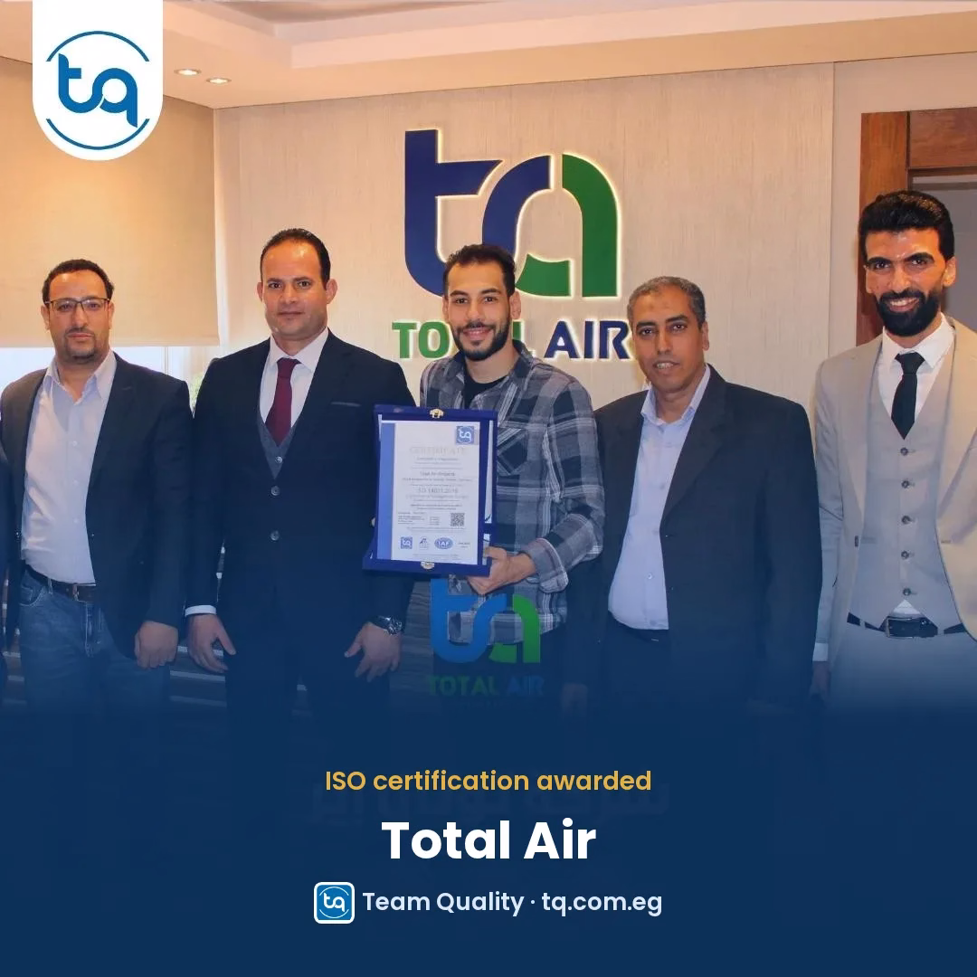 Total Air, part of Total Power, achieves ISO certification – Team Quality