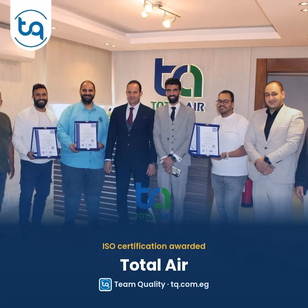 Total Air, part of Total Power, achieves ISO certification – Team Quality