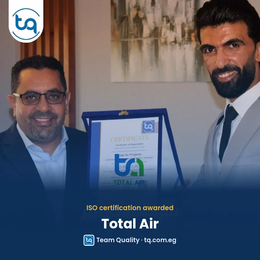 Total Air, part of Total Power, achieves ISO certification – Team Quality