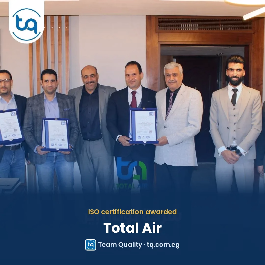 Total Air, part of Total Power, achieves ISO certification – Team Quality