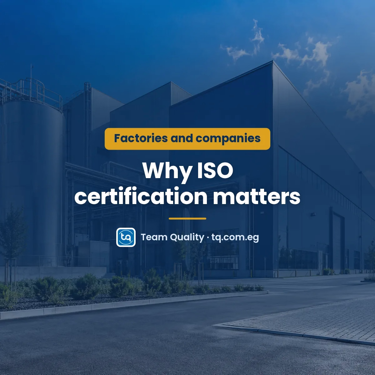 ISO and quality certificates valued by companies, businesses and governments