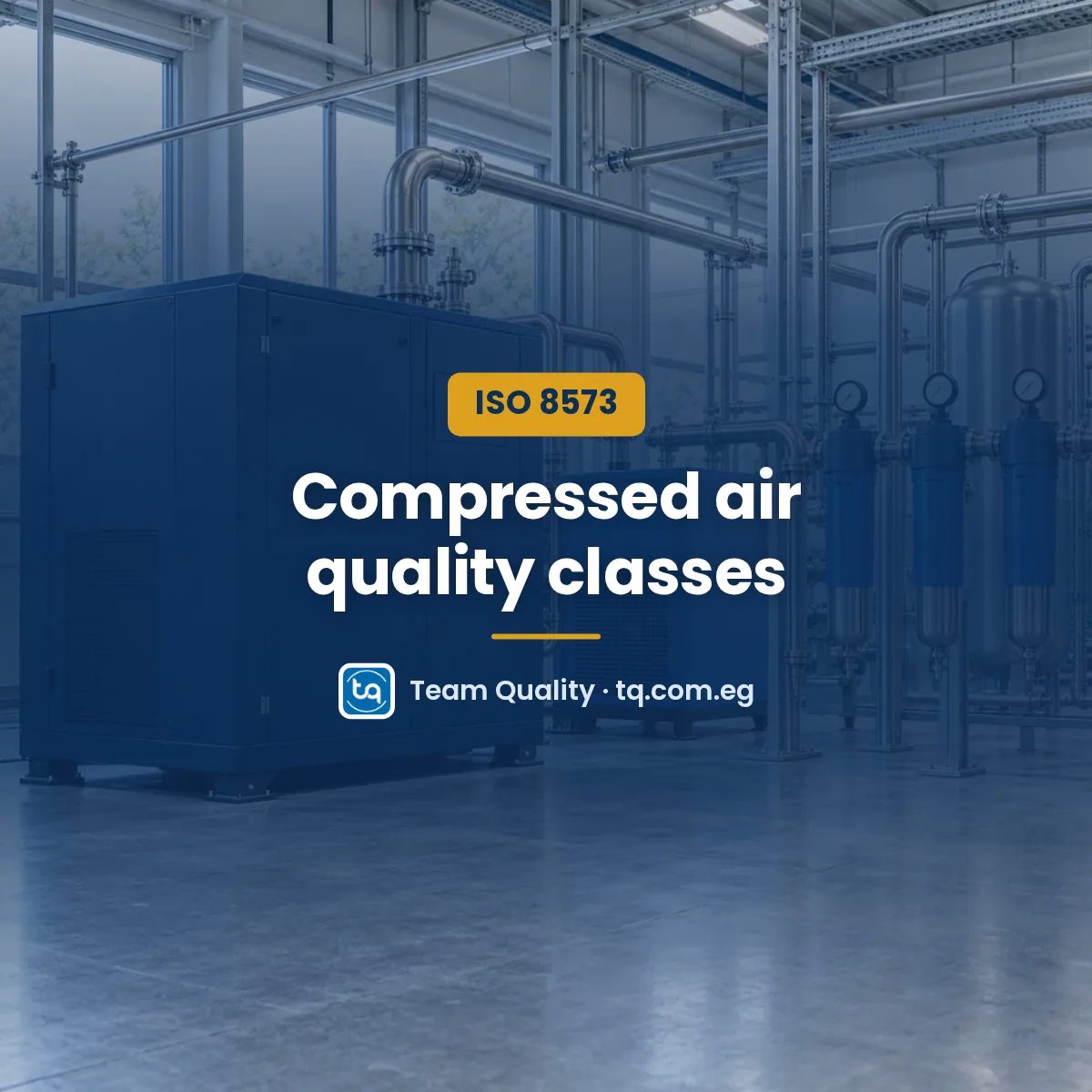 Compressed air quality to ISO 8573