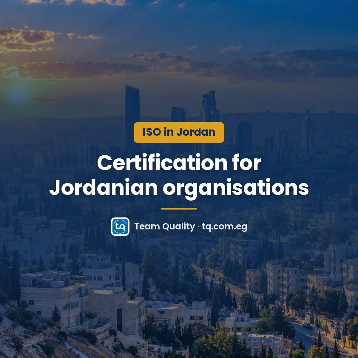ISO certification in Jordan